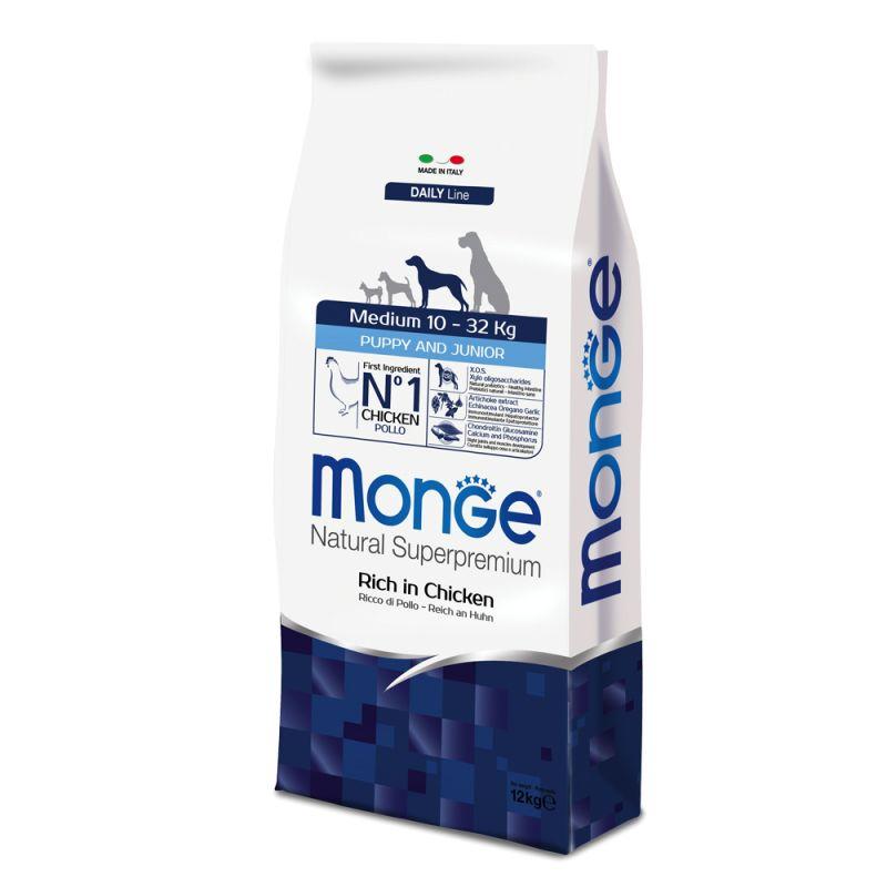 Monge Natural Superpremium Puppy Junior Medium 12 kg Monge Natural Superpremium Puppy Junior Medium 12 kg